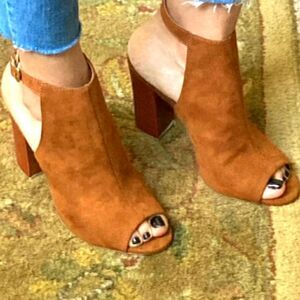 BAMBOO MASH PEEP TOE SLINGBACK ADJUSTABLE BUCKLE STRAP SANDAL